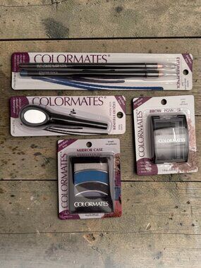 Colormates Paraben-Free Makeup Set: Eyeliner Pencils Liquid Eyeliner Brow Powder